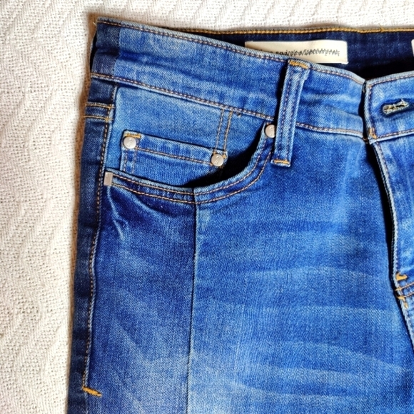 Pilcro & The Letterpress Anthropologie Womens Parallel Raw Hem Straight Jeans 29 - Picture 6 of 15